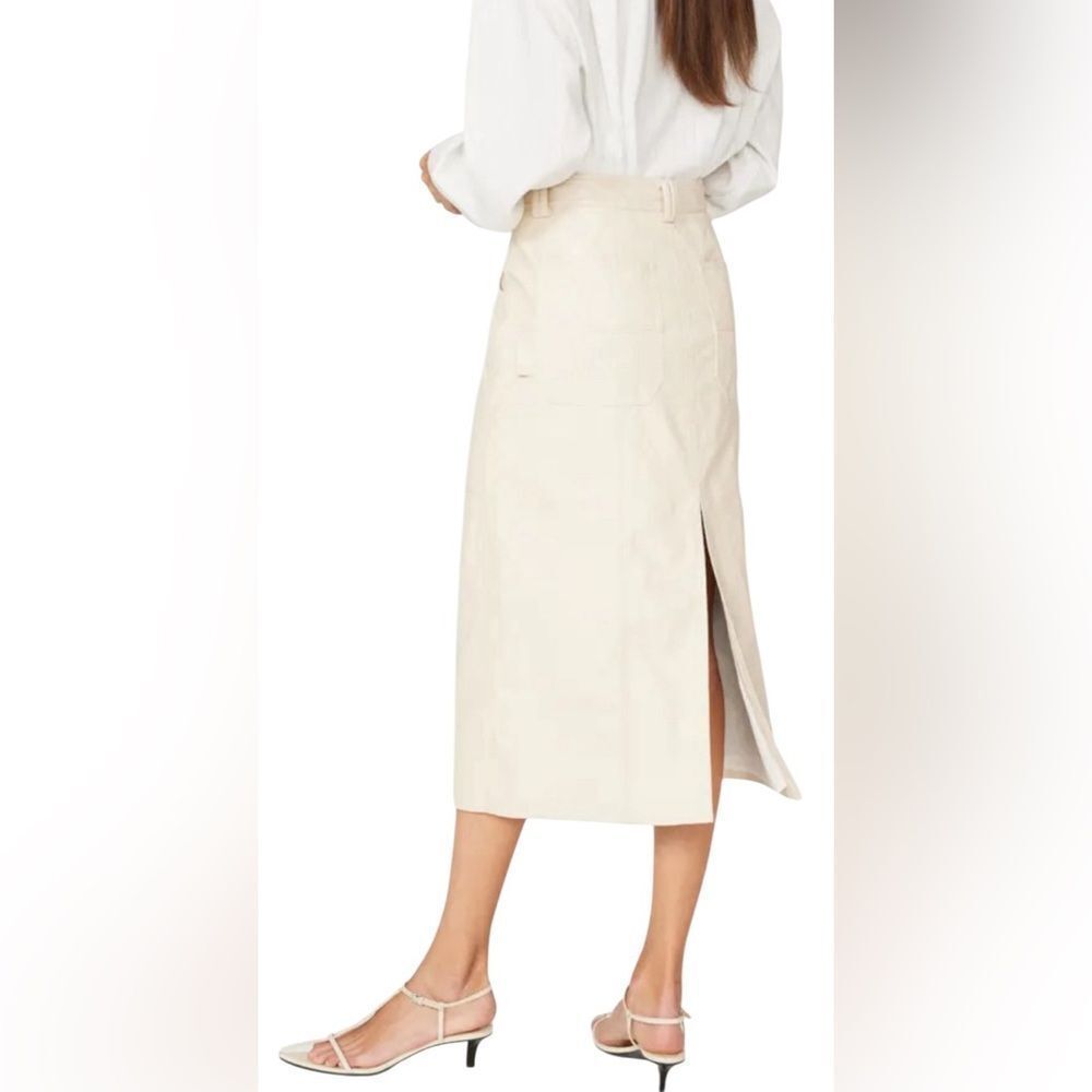 A.L.C. Faux Leather Alden Skirt Size 2 - Picture 3 of 7